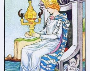 Ý nghĩa lá bài Queen of Pentacles trong bộ bài Tarot 2023