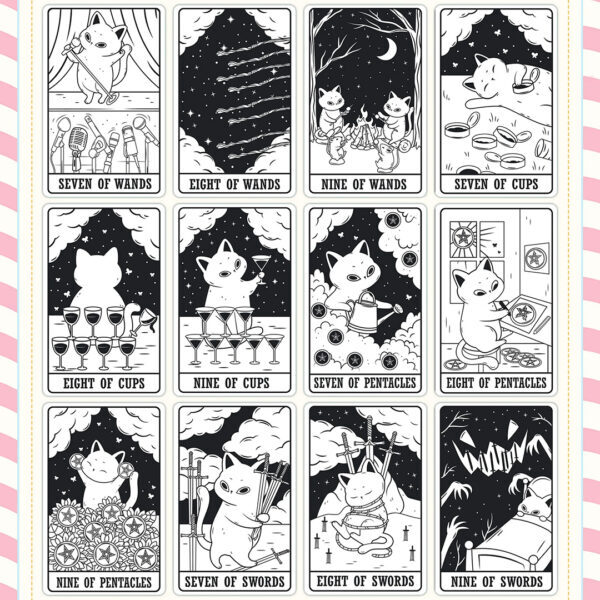 Leisurely-Cat-Tarot-Black-and-White-Edition-3-600×600