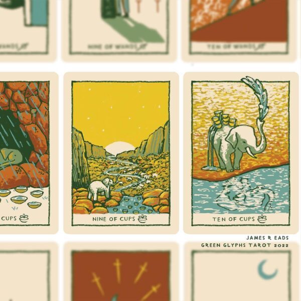 Green-Glyphs-Tarot-14-600×600